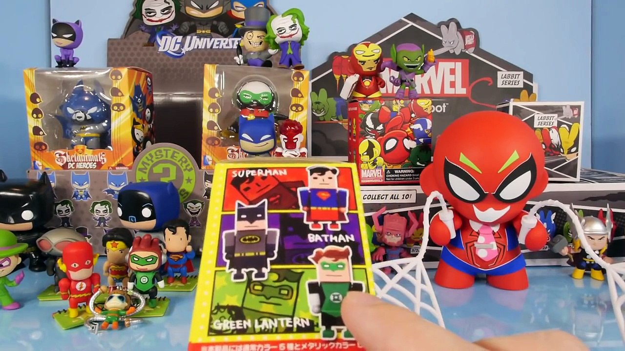 DC Vs Marvel Superhero Toys Showdown Super Blind Box Unboxing Kidrobot By Disney Cars Toy
