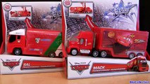 Mack Stunt Racers CARS 2 Sal Mack Truck Hauler Transforming Transporter trucks Pixar Disney car-toys
