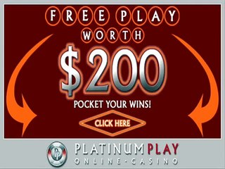 PLATINUM PLAY CASINO BRAND NEW $300 FREE -