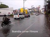 Scenes from the flooded streets of Makati