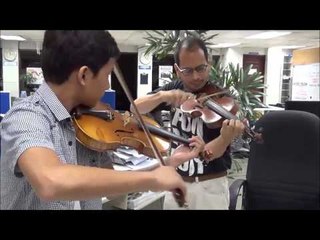'Boses' child star plays violin at PDI