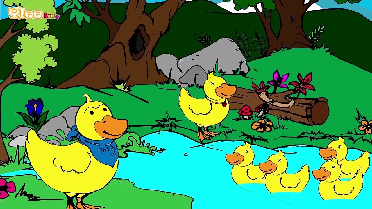 Cinque paperelle Five Little Ducks Canzone per bambini Yleekids