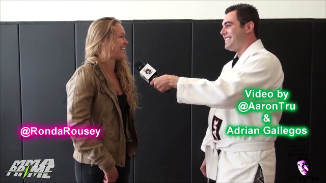 Ronda Rousey Busts Reporters Balls
