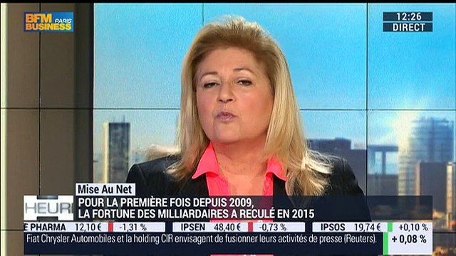 La mise au net: Les milliardaires sont moins nombreux et moins riches en 2015 - 02/03
