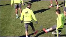 Así ha sido el entrenamiento de Cristiano Ronaldo con los “señalados” por sus críticas