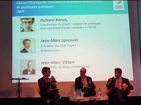 Jean-Marc Jancovici, Libérer l’Europe du Carbone en quelques propositions de politiques publiques , Atelier du Shift Project, Paris, 10 novembre 2015, 2 de 2