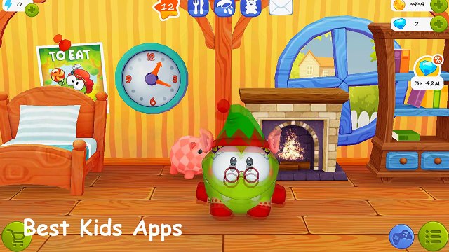 My Om Nom Мой Ам Ням Играем с Ам Няшкой девочкой проходим мини игры учимся набивать монетки #2