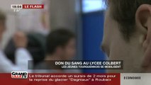 Don du sang au lycée Colbert (Tourcoing)