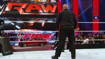 Brock Lesnar destroys J&J Security's prized Cadillac- Raw, July