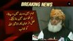 Molana Fazal ur Rehman Threatens Rana Sanaullah To Destroy Their Govt.