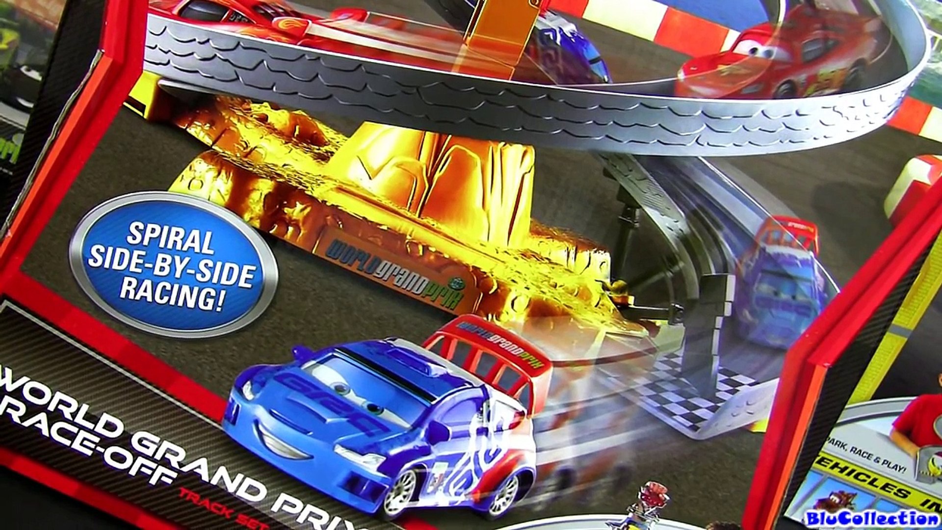 Cars 2 WGP Race-Off Spiral Track Set World Grand Prix Speedway