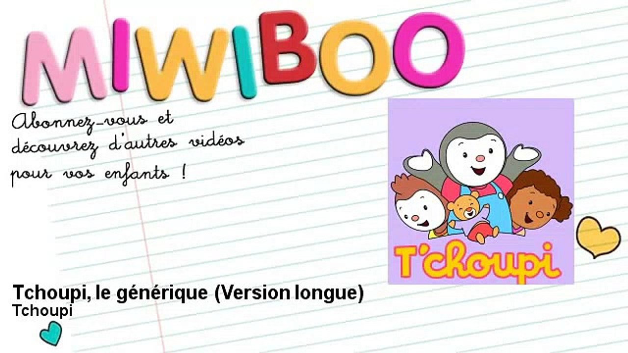 Tchoupi - Tchoupi, le générique - Miwiboo  Tchoupi Dessin Animé
