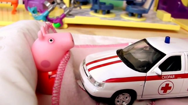 Свинка Пеппа. Мультик из игрушек. Новая серия - Пеппа заболела. Peppa Pig is ill.