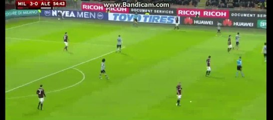 Mario Balotelli Horror FOUL | AC Milan 3-0 Alessandria 01-03-2016