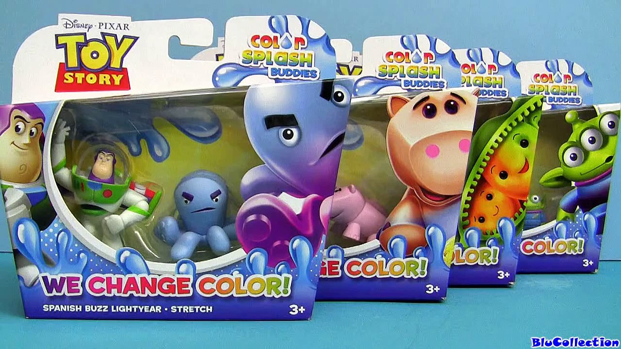 8 Color Changers Toy Story Splash Water toys review Disney Pixar Colour Shifters by Blucollection