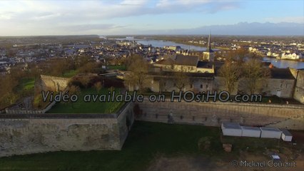 Chateau de Saumur vu par drone