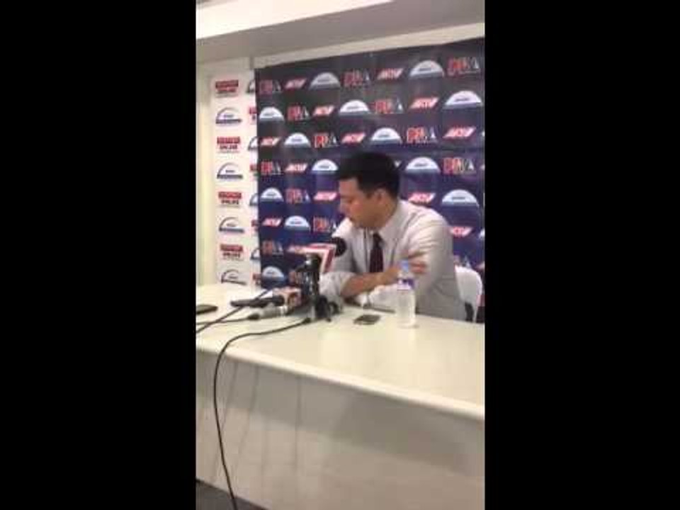 Coach Luigi Trillo post game finals game one