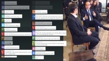 François Hollande En direct sur Periscope, essuie insultes et blagues potaches | VIDEO COMPLETE