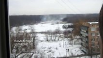 Донецк САУ ДНР бьют по силам АТО / Donetsk militias artillery firing