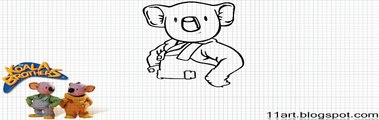 How to Draw Frank from the The Koala Brothers - Video- The Koala Brothers