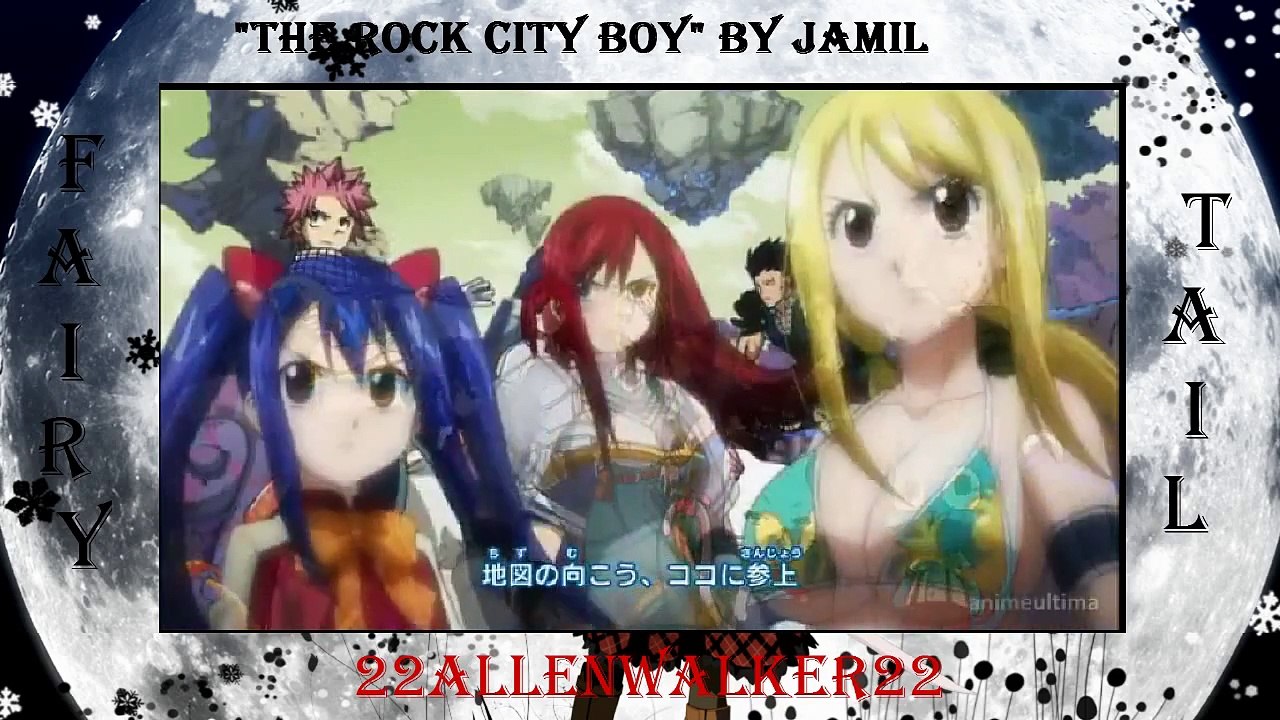 Fairy Tail opening 8 (not mirrored) ["The Rock City Boy" by JAMIL]