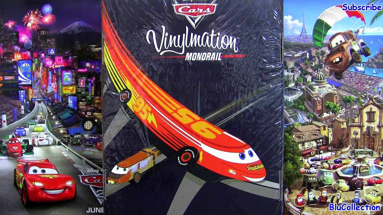24 Cars 2 VINYLMATION Car toys Monorail Chaser Disney store Pixar vinyl toy review Blucollection