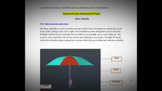 Product Development Project - shiny umbrella