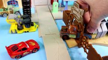 Disney Pixar Cars Sheriff Car Lightning McQueen Mater Battle Imaginext Mohawk Dude Jail Robot