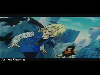 [ Dragon Ball Z ] Mirai Trunks Vs Android 18 & 17 [Dublado PT-BR]