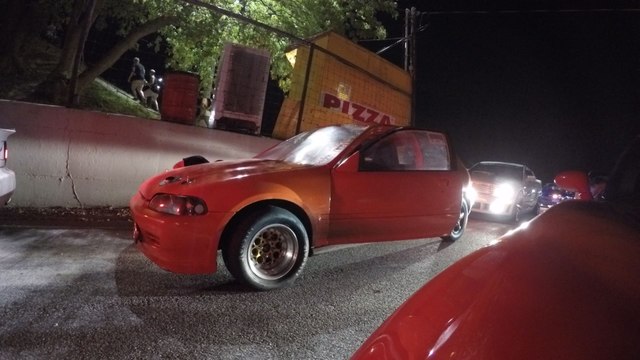 Camaro SS 408ci VS Orange Honda Civic Turbo SANAIR DRAG