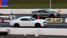★ Dodge Challenger Hellcat VS Nissan Skyline GTR R35 SANAIR DRAG ★