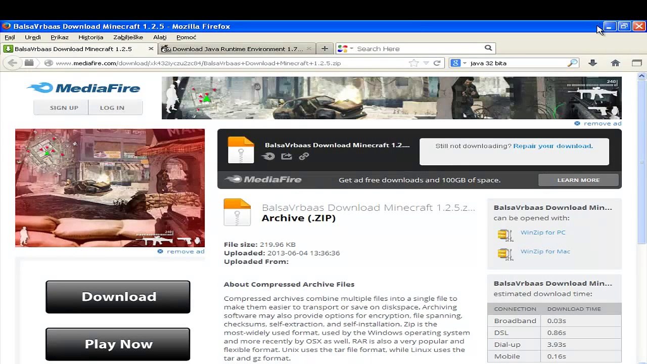 Kako skinuti/instalirati minecraft?