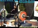 Markus Schick 240.5Kg benchpress
