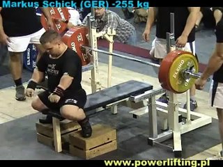 Markus Schick 255Kg benchpress