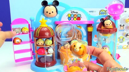 Disney Tsum Tsum Toy Shop Playset and Squishy 4 Packs