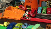 Pixar Cars Lightning McQueen RipLash Racers rematch with new Francesco Bernoulli and Funny Car Mater