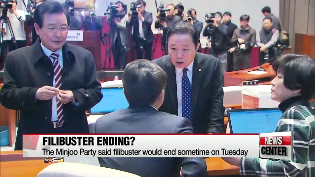 Korea's main opposition party calls time on marathon filibuster