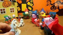 Peppa Pig Halloween Игрушки Свинка Пеппа и её семья Хэллоуин мультфильмы для детей из игрушек
