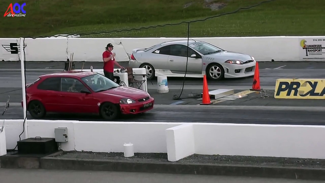 ★ Honda Civic HB VS Ford CougaZ SANAIR DRAG ★