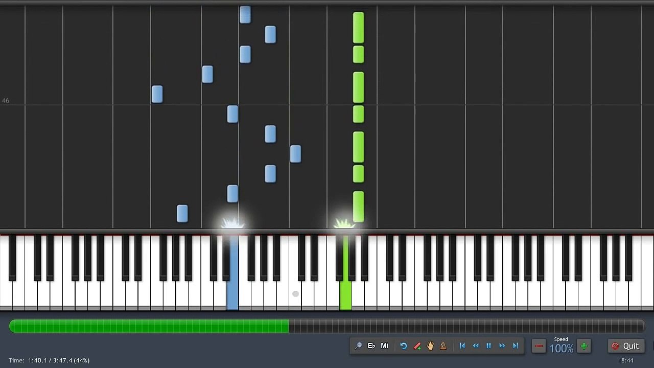 Rufus Wainwright - Hallelujah (Shrek) Piano Tutorial (100% Speed) Synthesia + Sheet Music