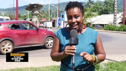 Mayotte 1ère C'NET Habillage du Foundi du Rond point d'Iloni