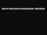 Download Barron's Real Estate Licensing Exams 10th Edition  EBook