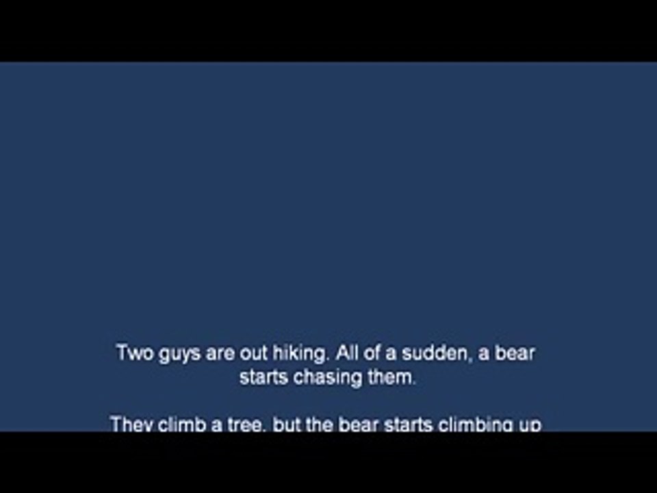 How to Outrun a Bear
