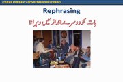 Learn English Language  Urdu and hindi   34. Rephrasing