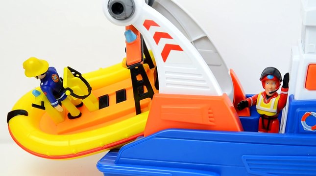 NEW Fireman Sam Rescue Boat Break Down Feuerwehrmann Sam brandweerman sam