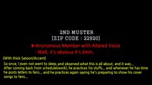 [ENG SUB] 160124 BTS 2ND MUSTER ANONYMOUS COMPLAINT LETTER JUNGKOOK/ Jungkooks Sleepwear