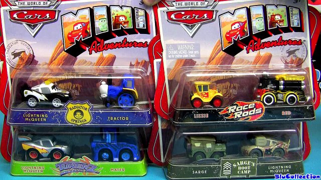 CARS 2 Radiator Springs Boot Camp Lightning McQueen Disney Blue Mater Mini Adventures Blucollection