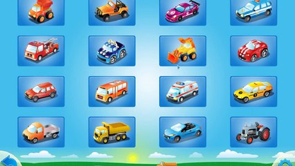 Мультики про машинки : Учим детали машин: Экскаватор, гоночная машина. Мультфильм для детей