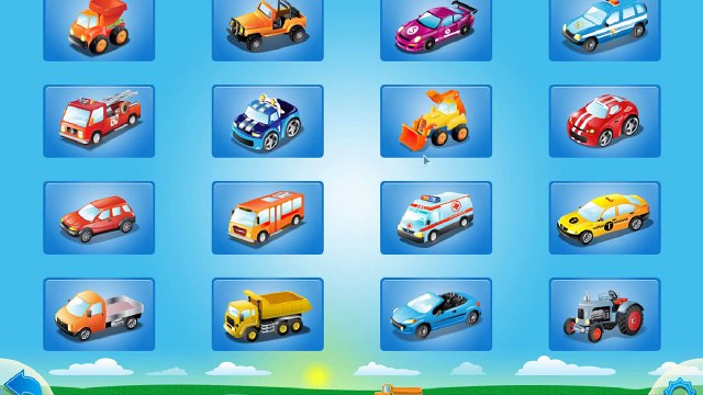 Мультики про машинки : Учим детали машин: Экскаватор, гоночная машина. Мультфильм для детей