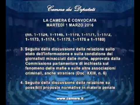 Roma - Camera - 17^ Legislatura - 580^ seduta (01.03.16)